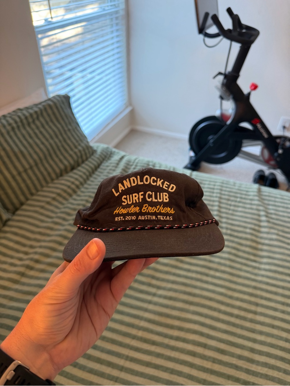 Howler Brothers Brown Landlocked Surf Club Cap with Yellow Embroidery